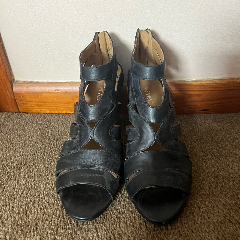 Nine West Black Sandals